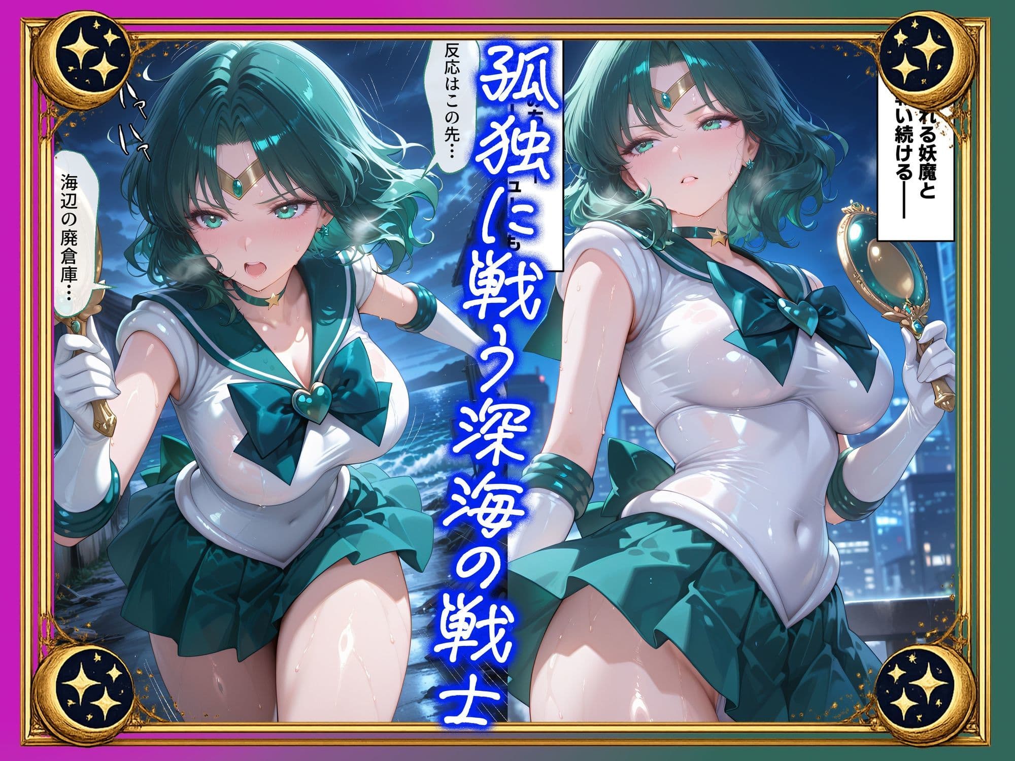 【セリフ付】悪魔に敗北〜快楽堕ちさせられた深海の戦士編〜 サンプル1