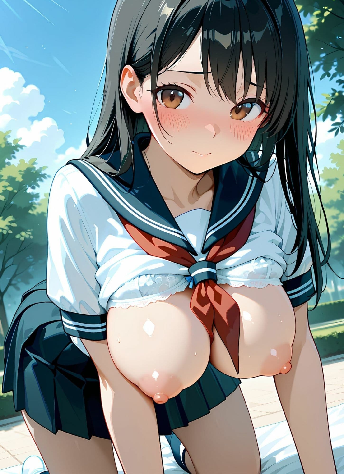 セーラー服とブラジャー＆パンティー2 サンプル10
