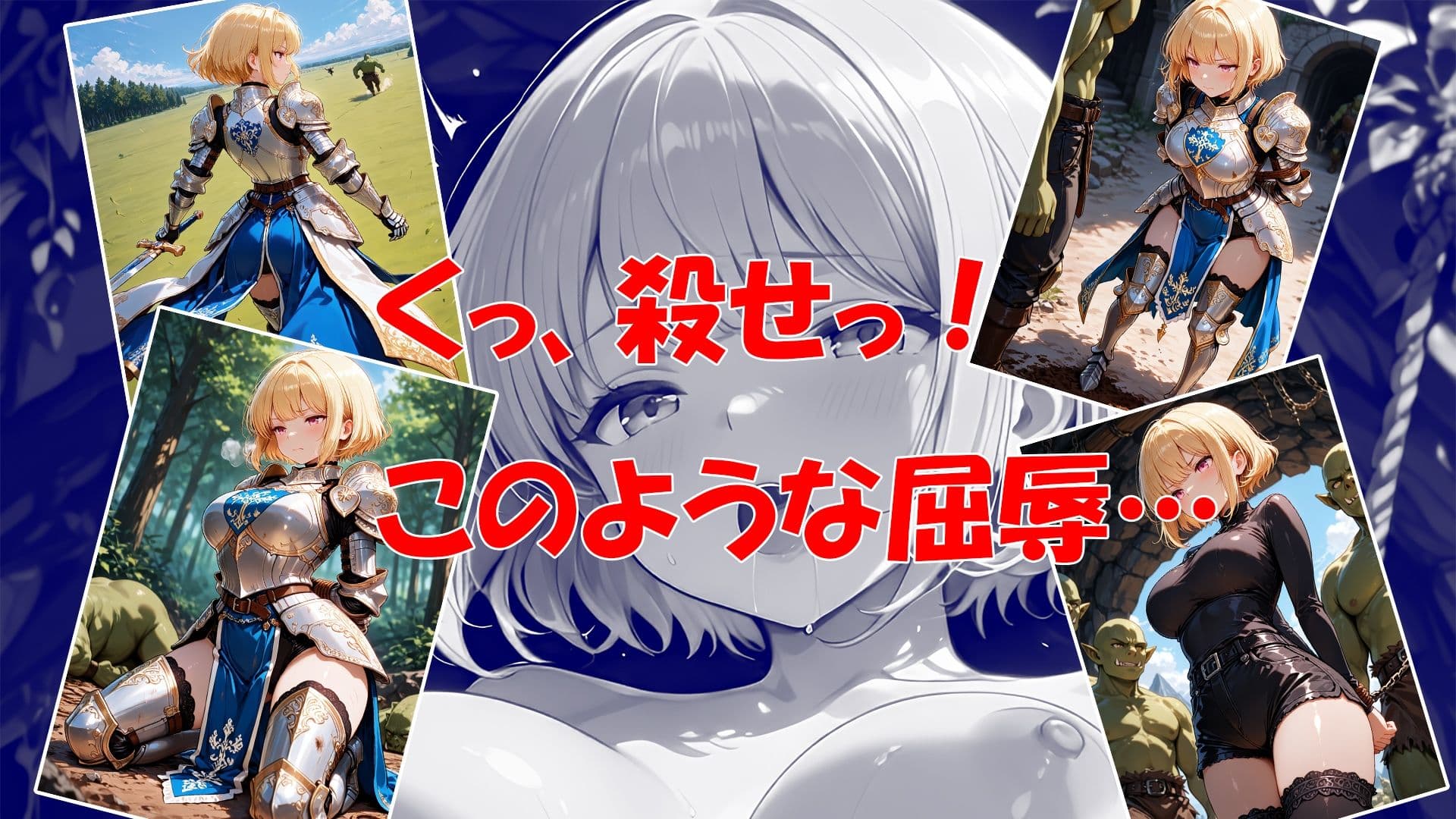 強気な女騎士がオークのチ〇ポに快楽堕ちする動画 サンプル1
