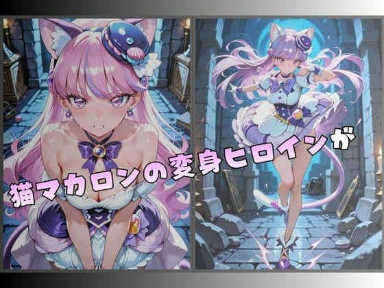 拘束された猫マカロンの変身ヒロイン サンプル1