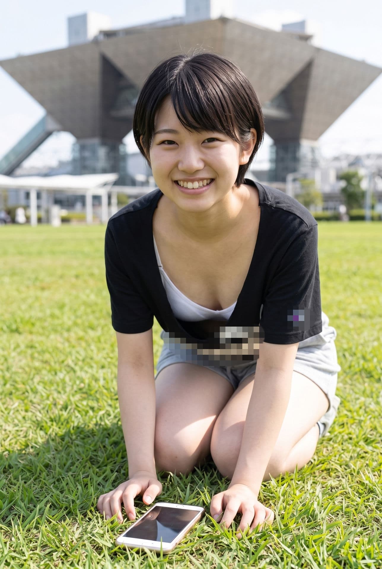 同人イベントの無防備すぎる座りパンチラ盗撮特大号・視線誘導で楽しむ16のラッキーストーリー サンプル4