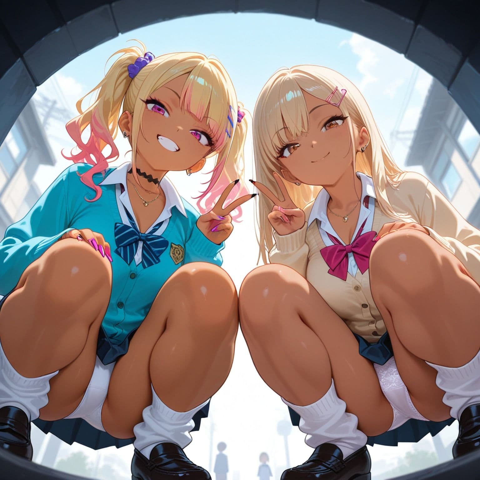 オタクに優しい露出ギャル part4【AIイラスト集】 サンプル3