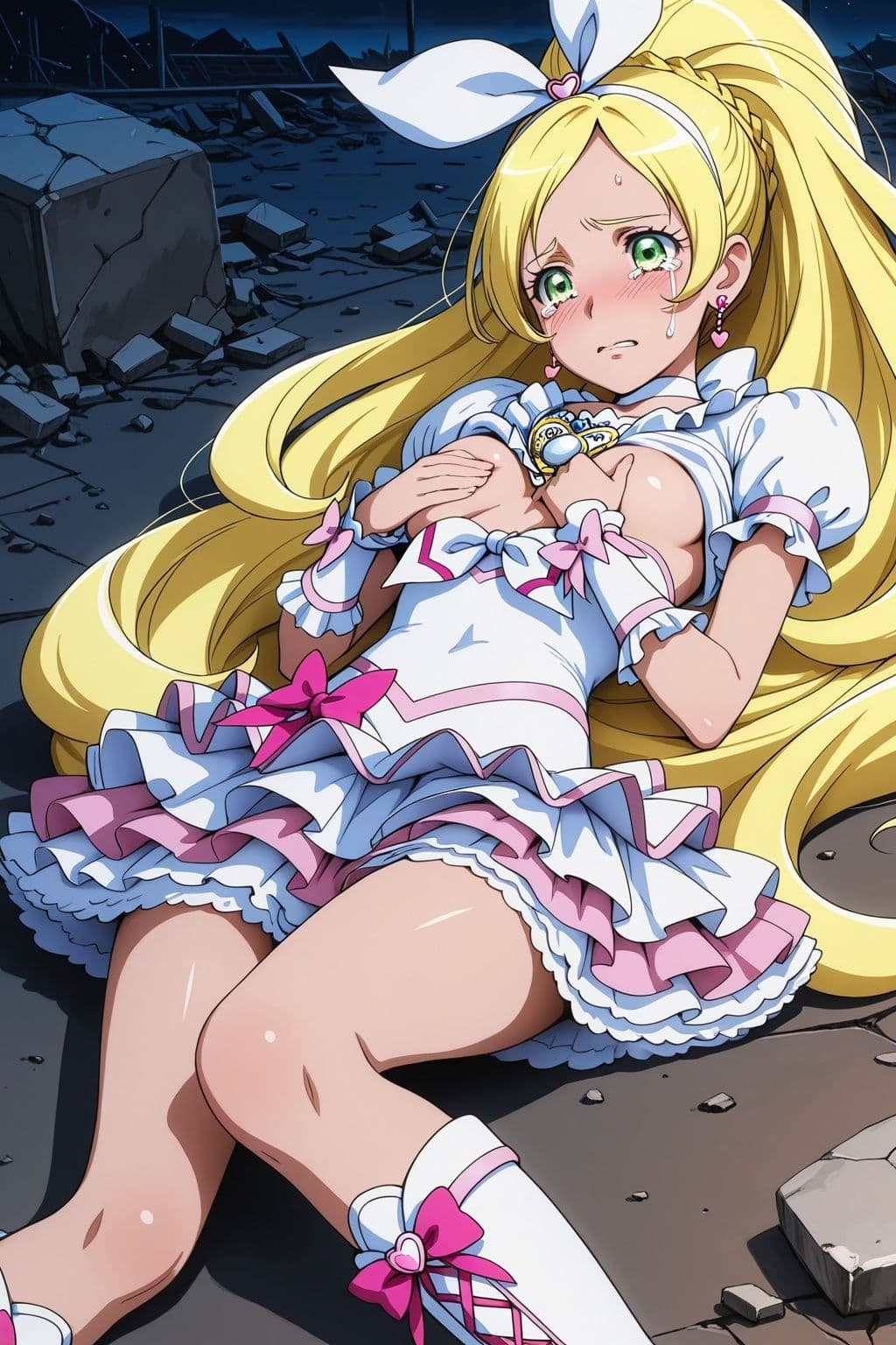 変身ヒロイン×辱 スイートプ●キュア♪ キュ●リズム敗北初セックス サンプル5