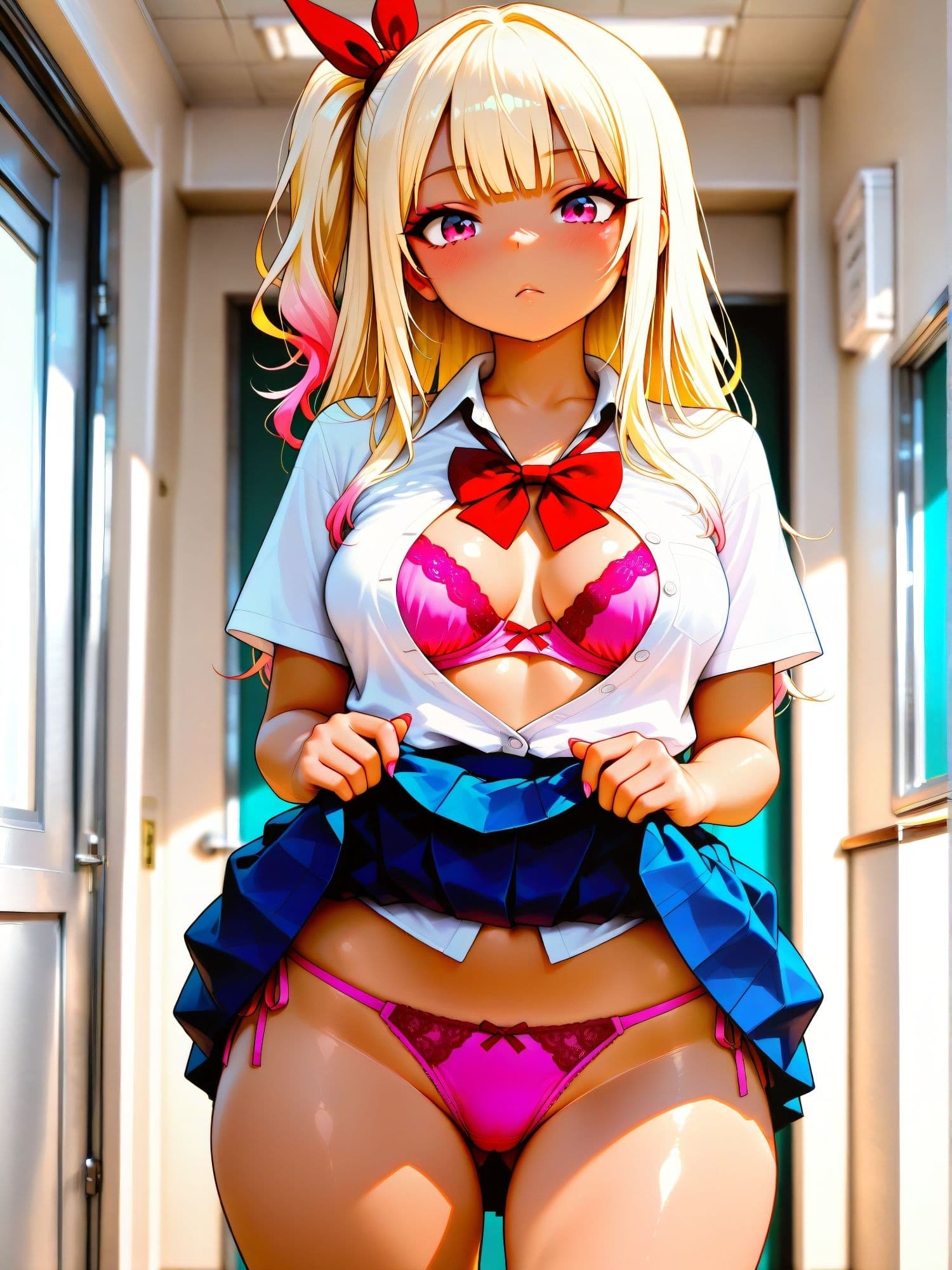 ギャルのパンティが見たい【制服×生脚編】 サンプル2