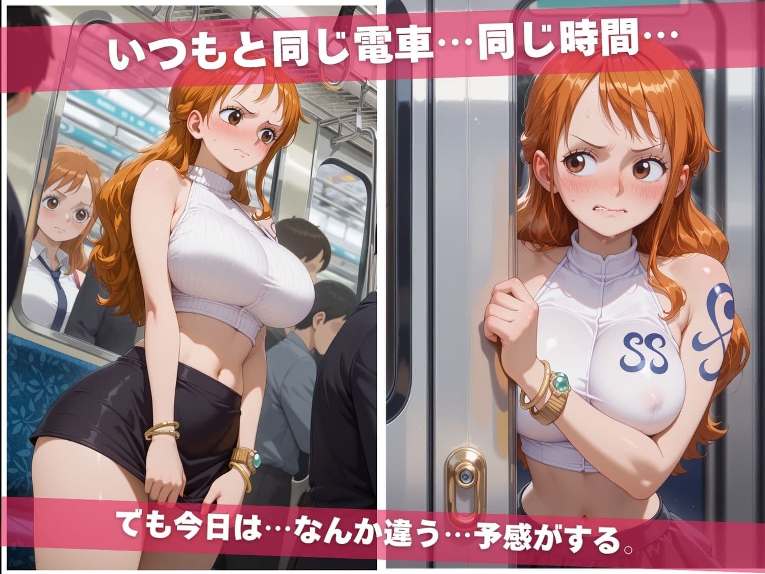 満員電車痴●地獄  〜●NEPIECE編〜 サンプル1
