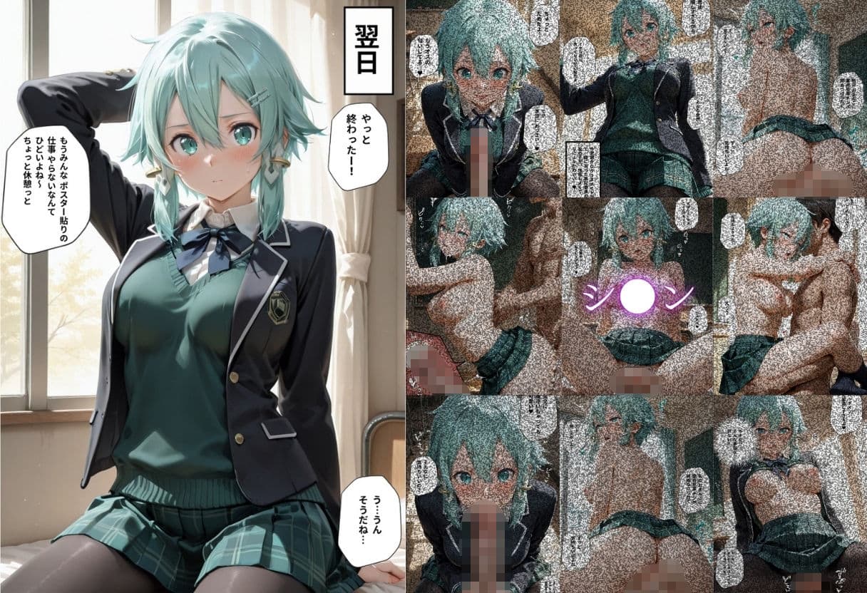 学校の清楚でかわいい推し風紀委員は噂通りにヤリマンでした サンプル5