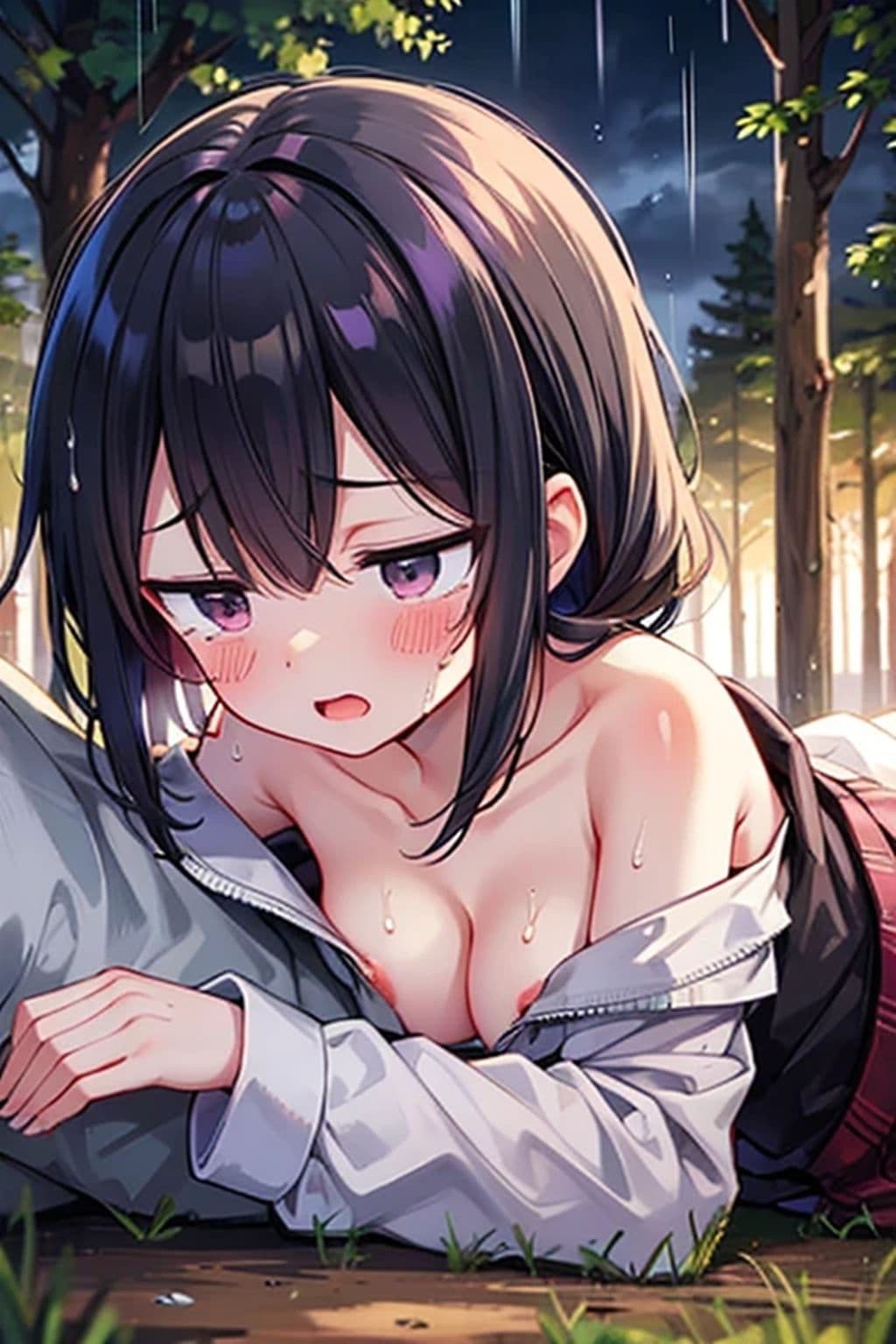 雨の日にだけ現れる爆乳モノノケ「梅雨子」さん。 サンプル7