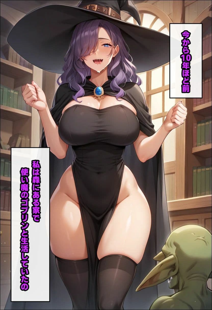 ゴブリンを使い魔にした魔女〜主従逆転され、メスの幸せを掴む サンプル1