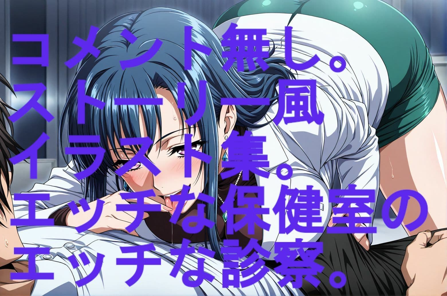 ストーリー風イラスト集。保健室の先生のエッチな診察 サンプル6