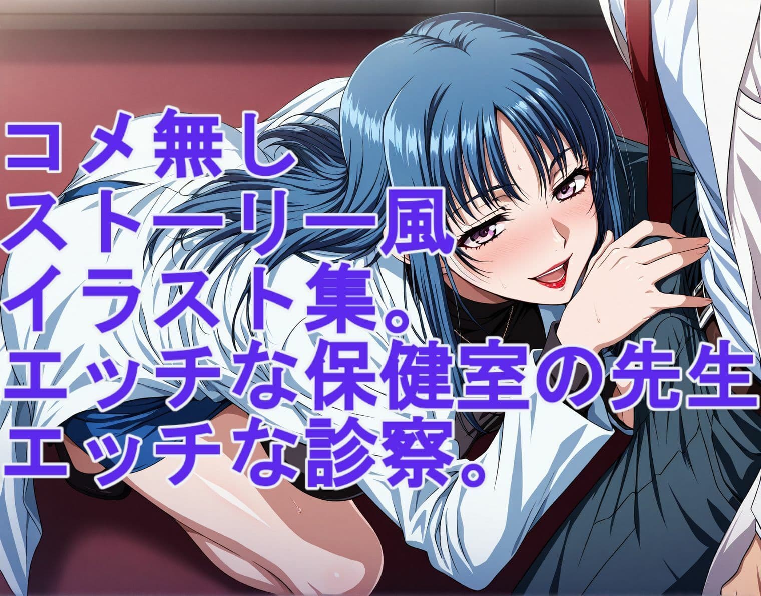 ストーリー風イラスト集。保健室の先生のエッチな診察 サンプル7