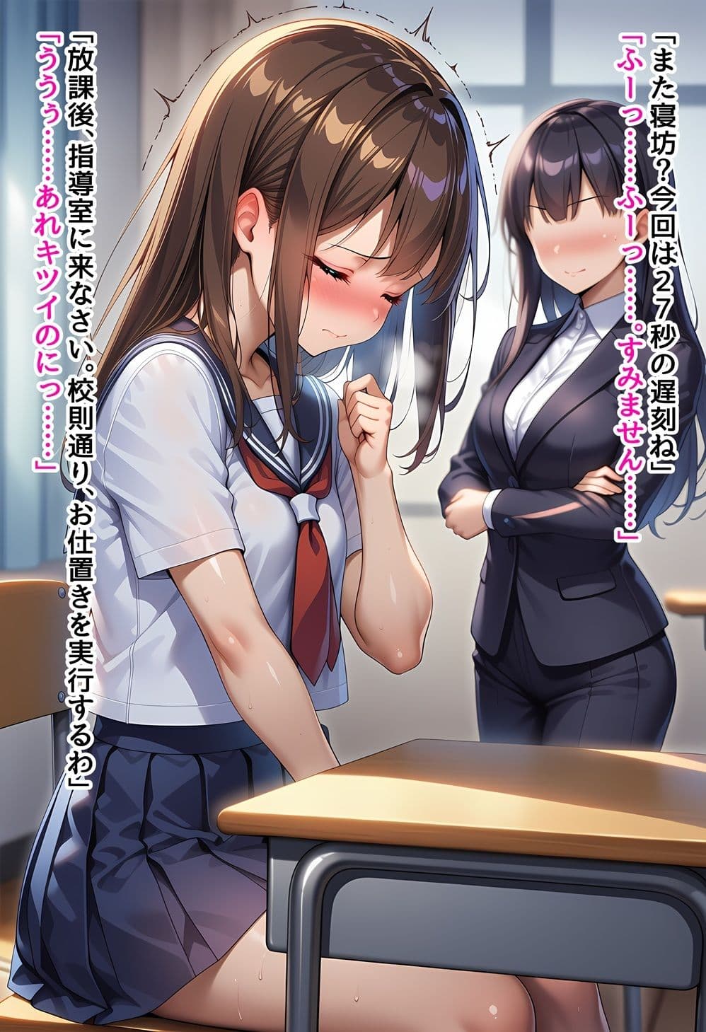 女子校生お仕置きクリ電マ〜些細なミスでお仕置きクリ電マ調教のやりすぎアクメ処刑させられちゃう女子校生達の短編CG集 サンプル4