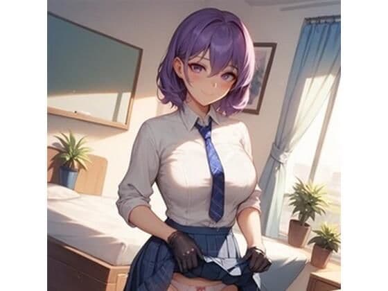 大好きな彼女がお気に入りの場所でパンツ見せてくれる