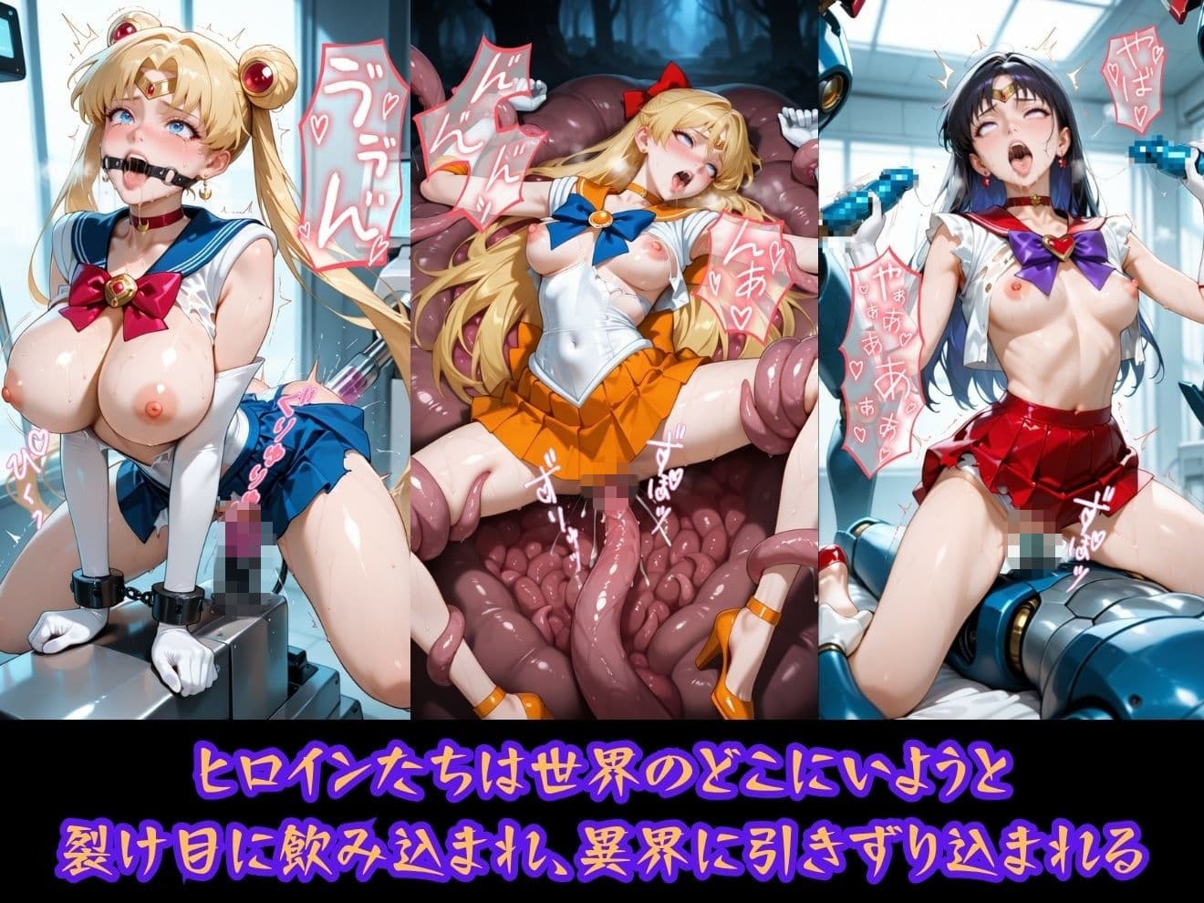 異種姦ヒロイン凌●〜セーラーム●ン編〜 サンプル7