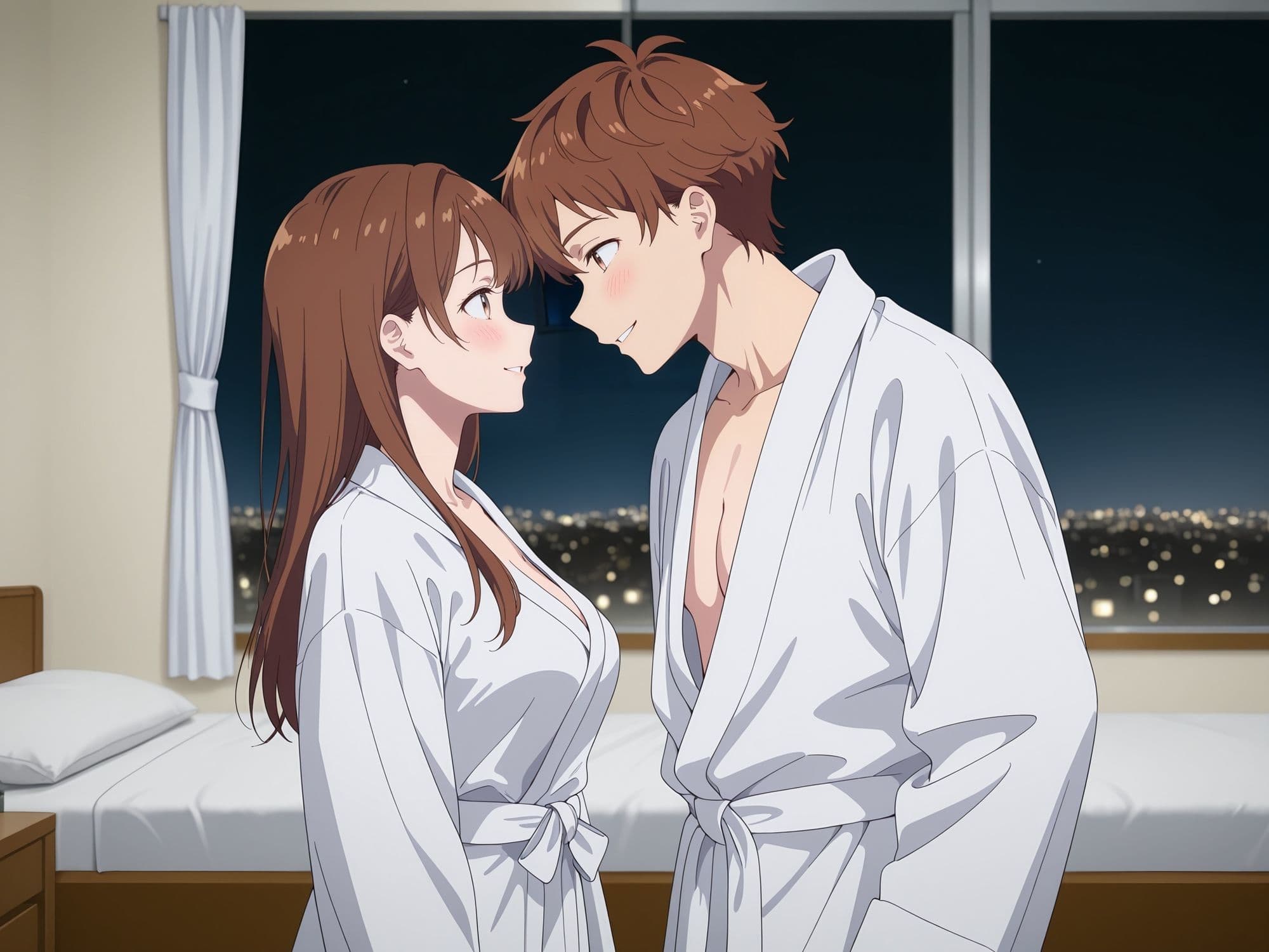 中出しイチャラブセックスした話 水〇千鶴×木〇下和也 イラスト集 【彼女、〇借りします】 サンプル1
