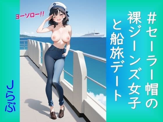 ★SEX有★【裸ジーンズ女子11】セーラー帽の裸ジーンズ女子と船旅デート