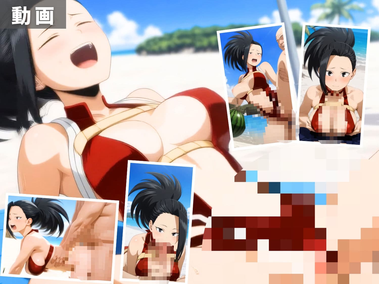 ●のヒーローアカデミア 波と汗と愛液が混じり合う  ヒーローたちの禁断海水浴【セット作品】 サンプル4