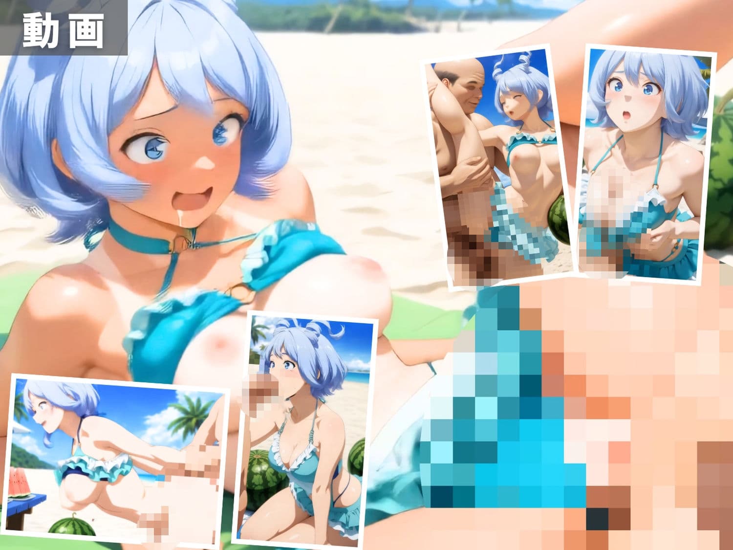 ●のヒーローアカデミア 波と汗と愛液が混じり合う  ヒーローたちの禁断海水浴【セット作品】 サンプル8