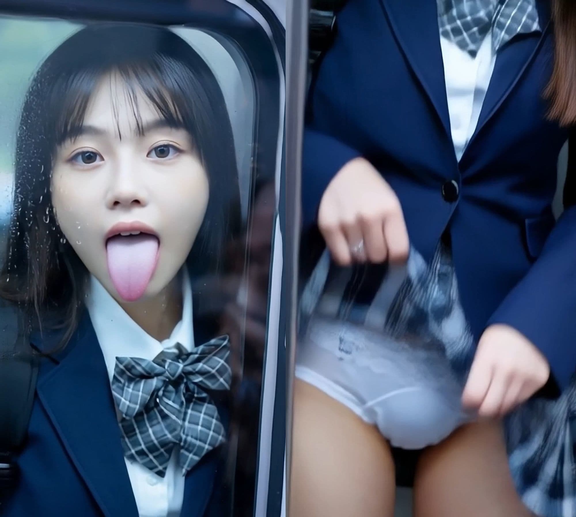 舌フェチ11 AI 電車女子2 サンプル8