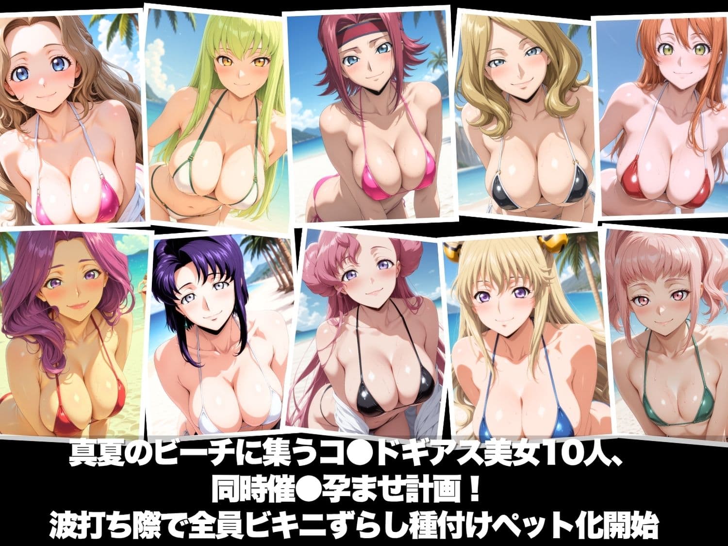 真夏の海辺で堕ちて 〜おじさんの虜になって妊娠するまで〜 コ●ドギアス編 サンプル1