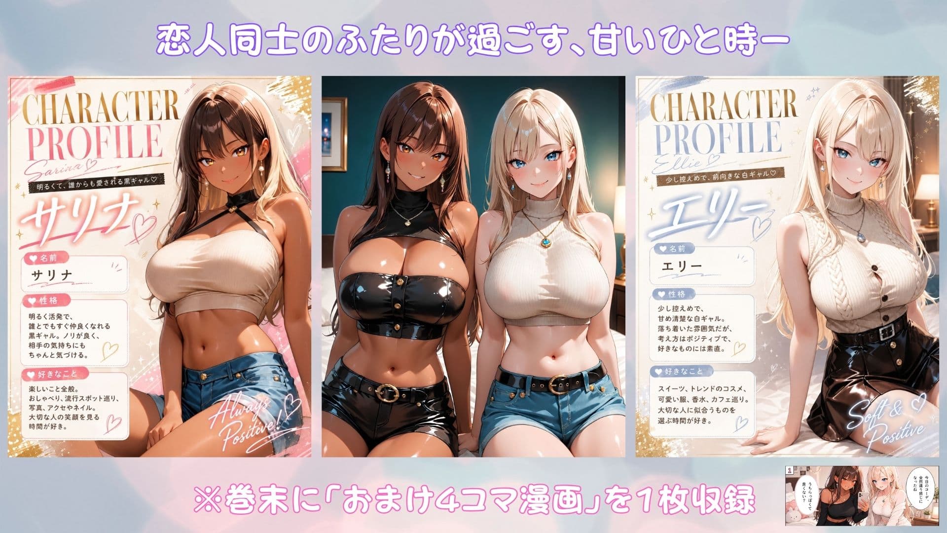 「百合CG画像集3」恋するGalカップル〜ふたりだけの時間〜 サンプル1
