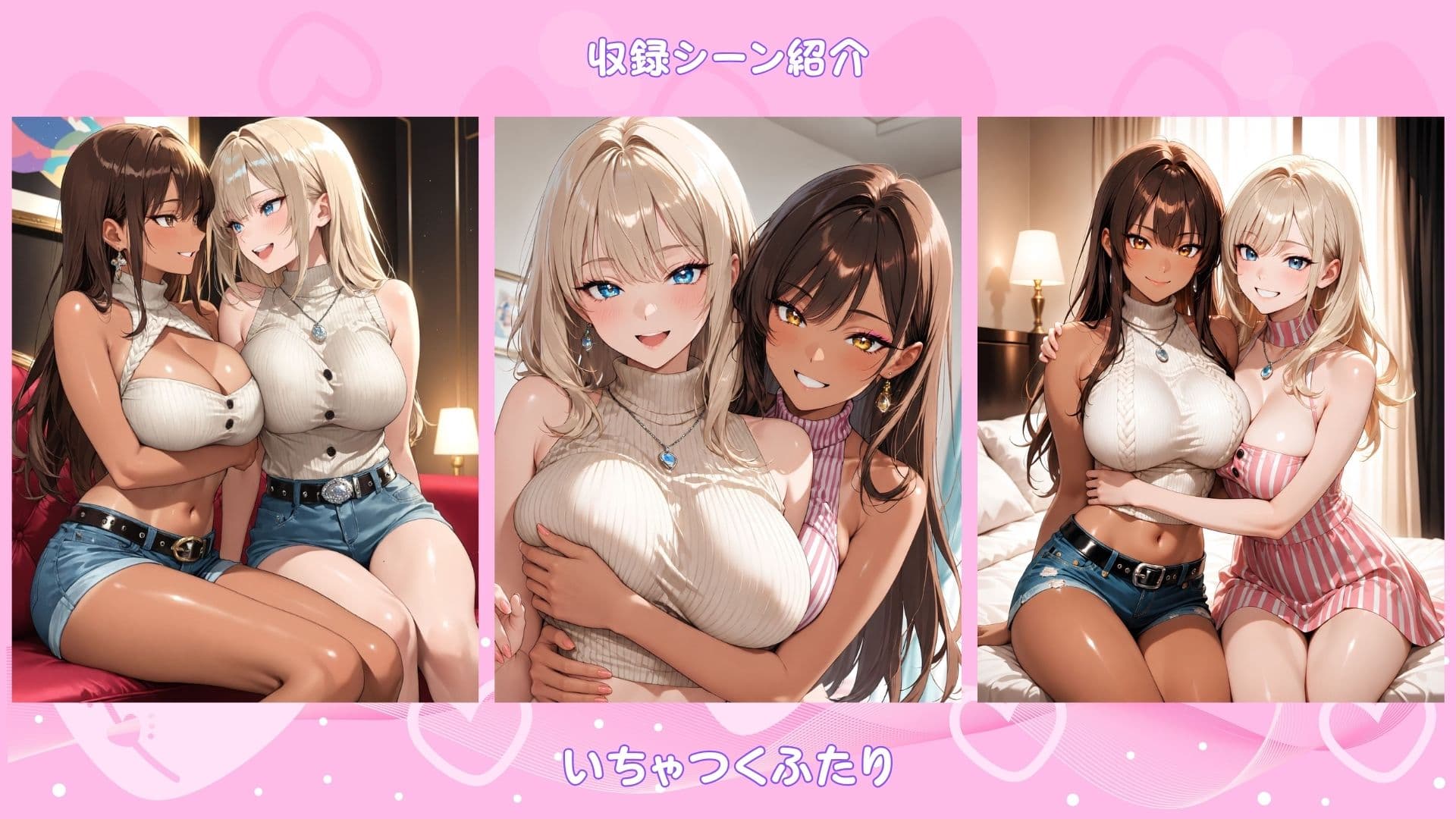 「百合CG画像集3」恋するGalカップル〜ふたりだけの時間〜 サンプル2