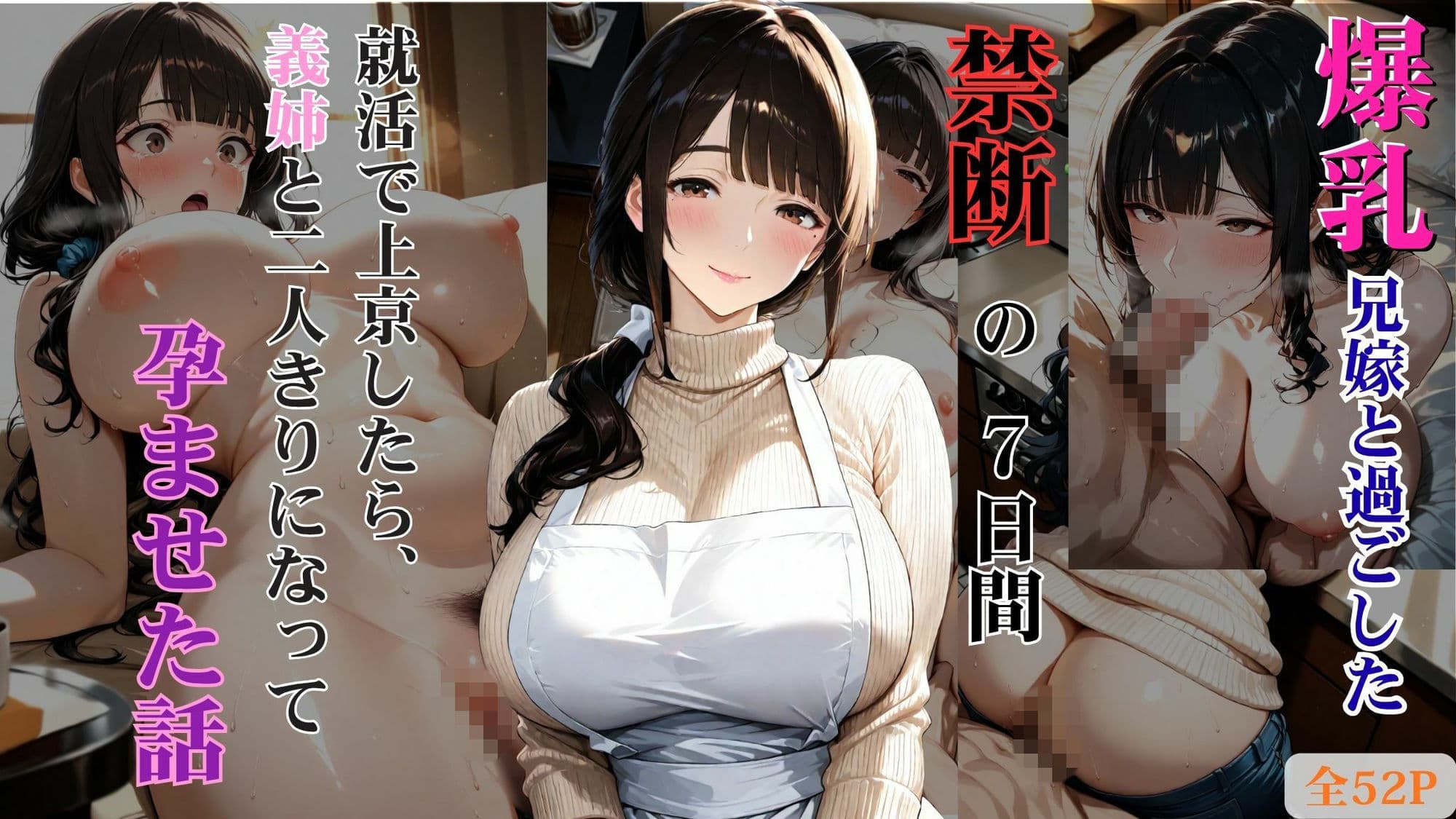 爆乳兄嫁と過ごした禁断の7日間 就活で上京したら、義姉と二人きりになって孕ませた話 サンプル1