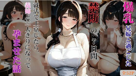 爆乳兄嫁と過ごした禁断の7日間 就活で上京したら、義姉と二人きりになって孕ませた話