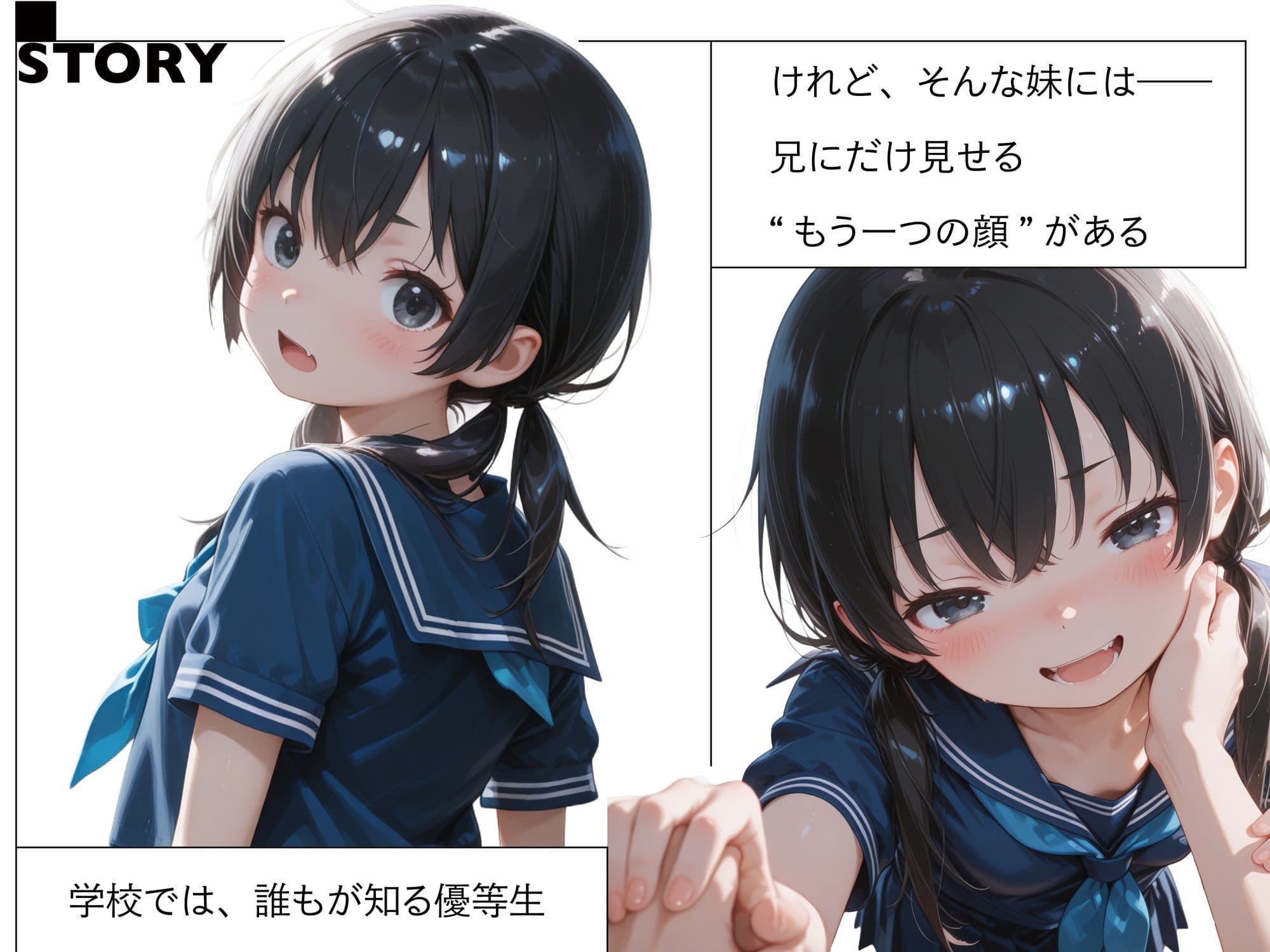 優等生妹は、家では兄を離してくれない サンプル1