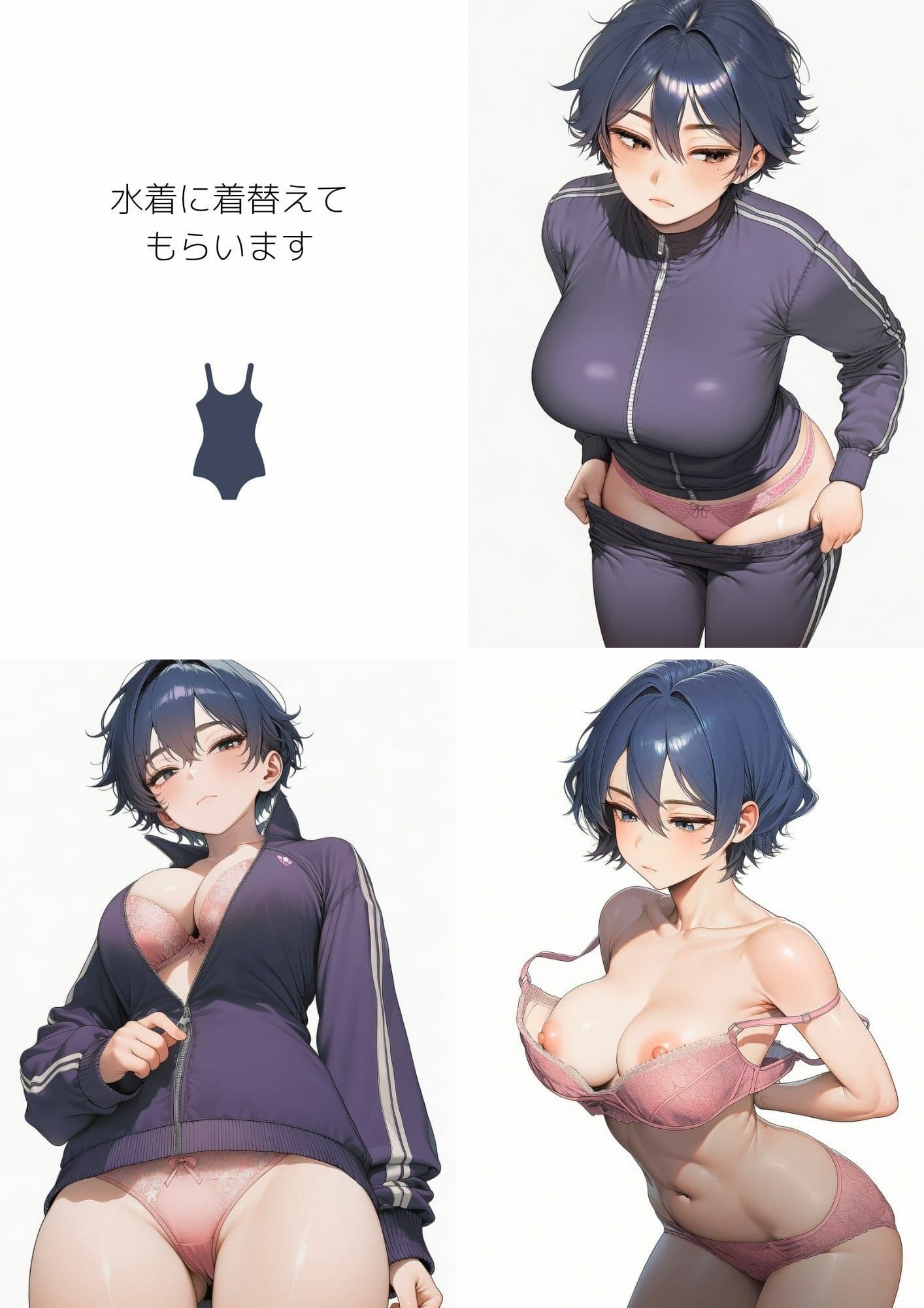 【グラビア写真集風CG集】競泳水着と肉体美〜F4F真琴ソログラビア vol.1〜【R18完全版】 サンプル2
