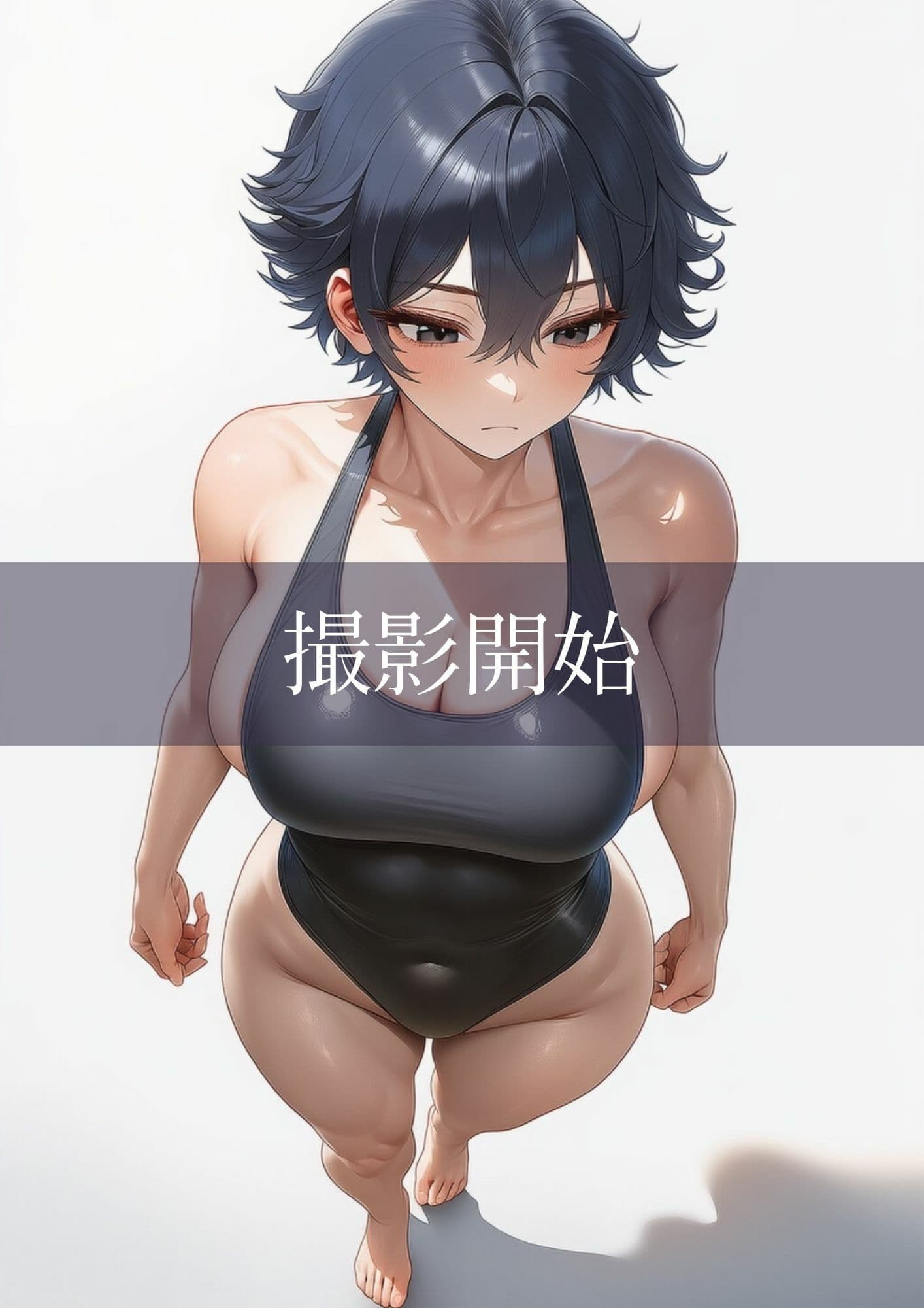 【グラビア写真集風CG集】競泳水着と肉体美〜F4F真琴ソログラビア vol.1〜【R18完全版】 サンプル5