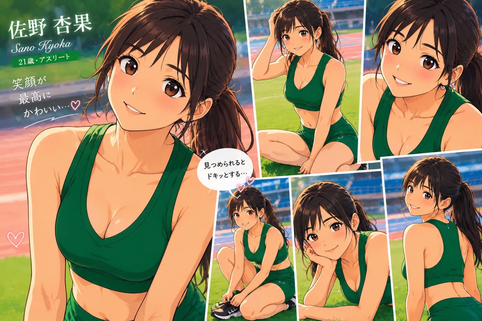 【CG】女子陸上部ヌードグラビア写真集 Vol.1 サンプル1