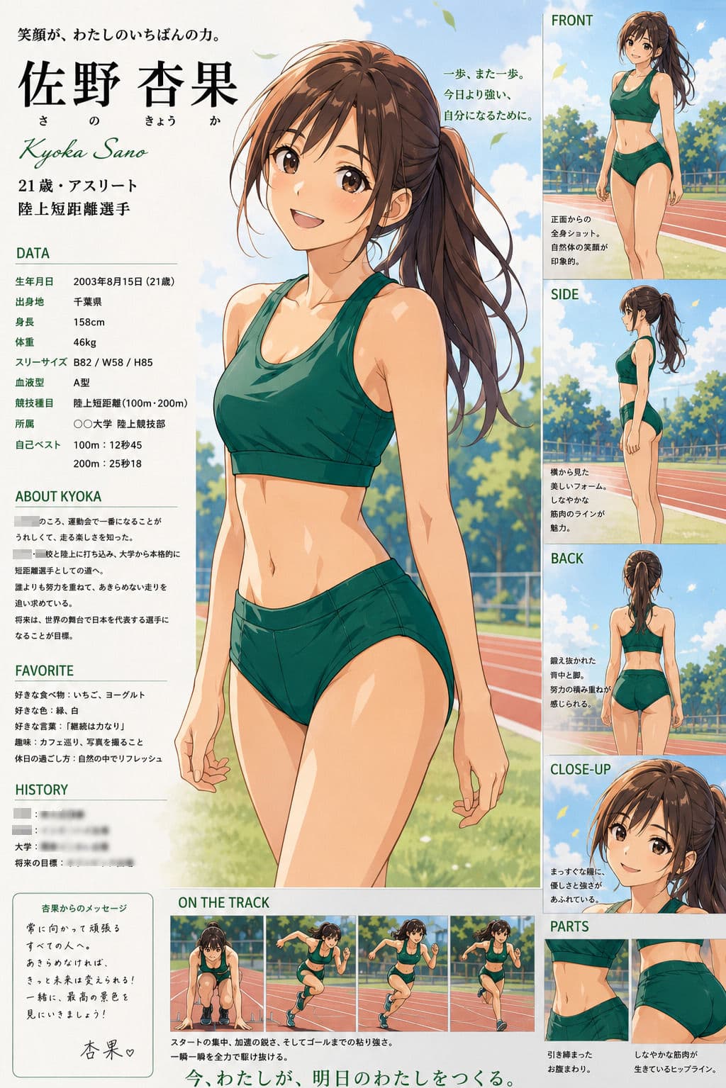 【CG】女子陸上部ヌードグラビア写真集 Vol.1 サンプル2