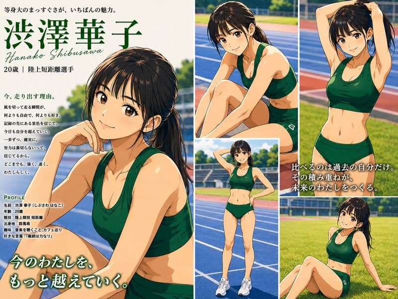 【CG】女子陸上部ヌードグラビア写真集 Vol.2 サンプル1