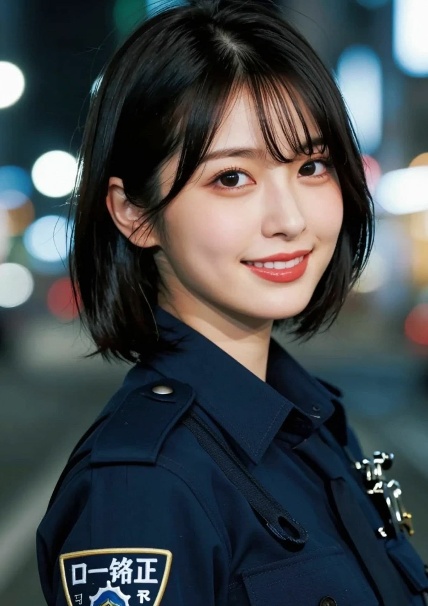 AI美女写真集VOL.4 ショートヘアお姉さん「AIななみ」のコスプレ画像集♪ サンプル2
