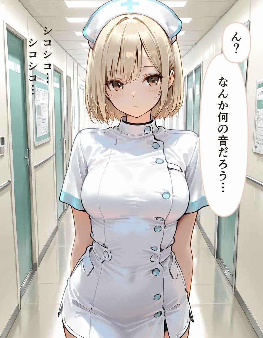 美女ナースにオナニー現場を見られ密着中出しおちんちん介助 サンプル1