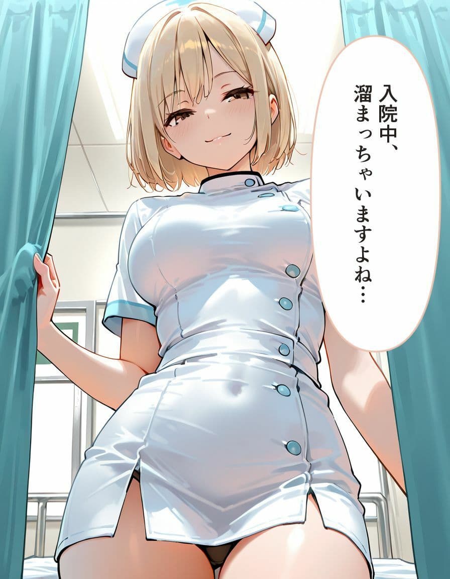 美女ナースにオナニー現場を見られ密着中出しおちんちん介助 サンプル3