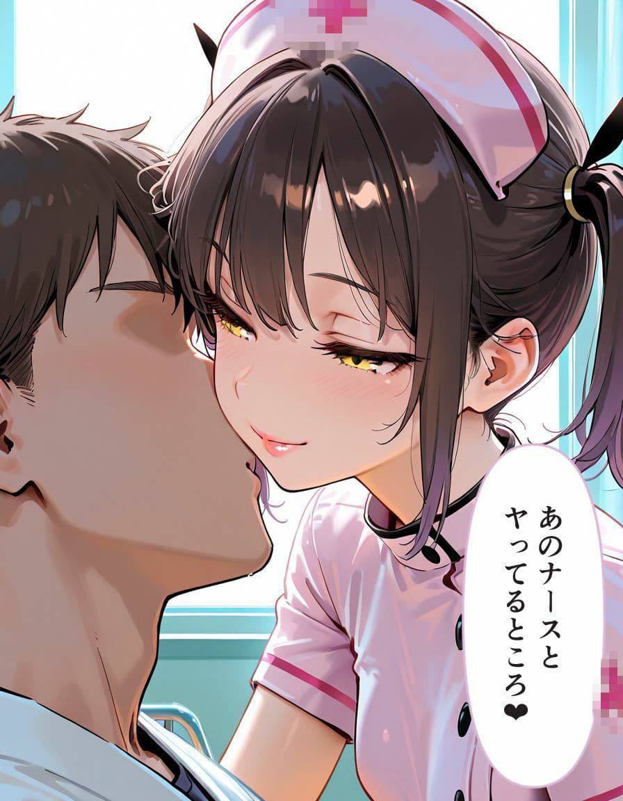 美女ナースにオナニー現場を見られ密着中出しおちんちん介助 サンプル8