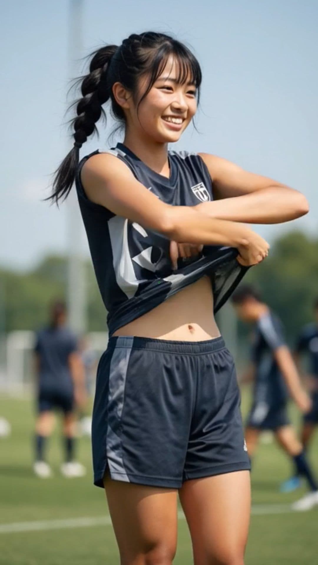 サッカー女子 ワールドカップ 観戦 盗撮 ボーイッシュ 女子校生 パンチラ セクハラ 外国人 ユニフォーム 観戦中 部活 クラブ サンプル6