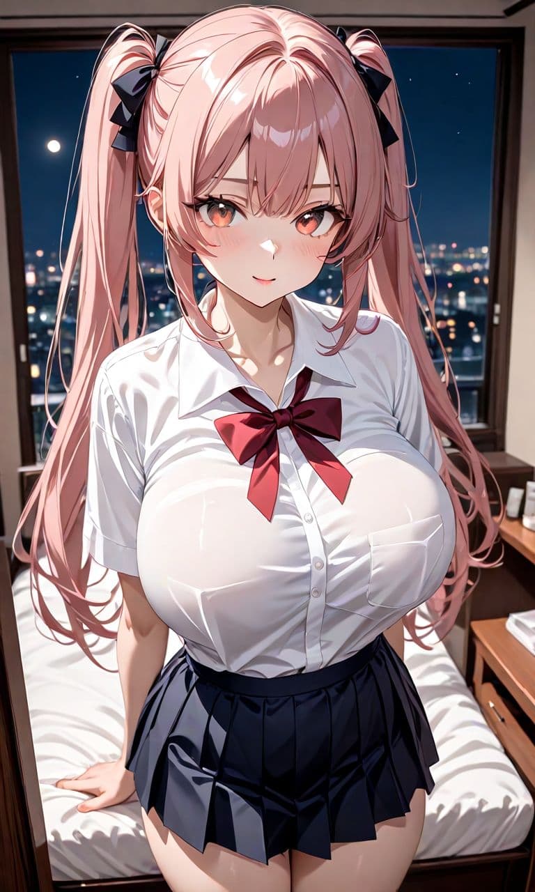 桃色髪ボイン娘ホテル サンプル1