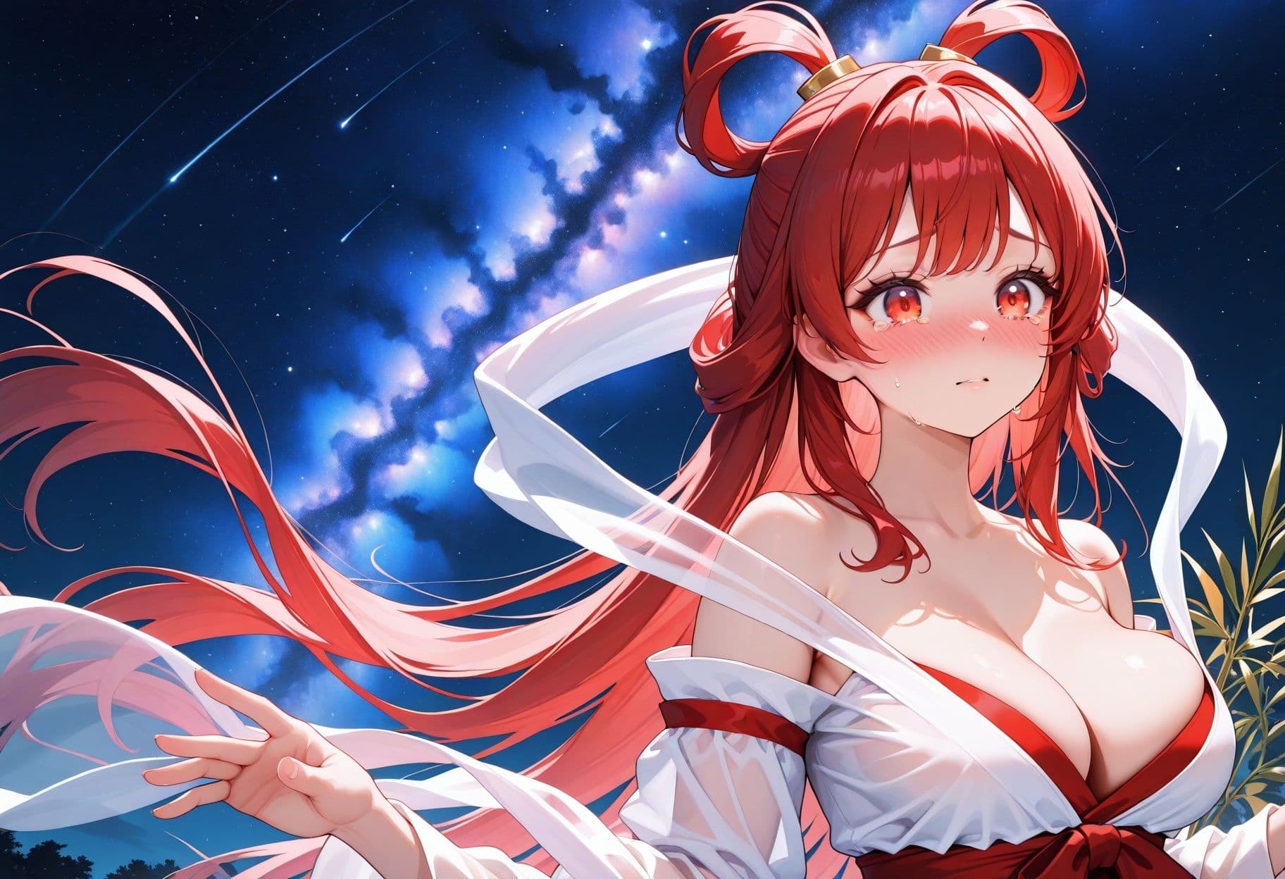 欲求不満なお姫様 〜エッチな願いも叶えて種付け連続絶頂の七夕の夜〜 サンプル1