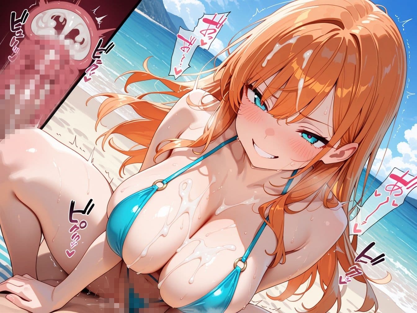 清楚系爆乳ギャルがリゾート地で性欲解放〜昇天〜汗だく生ハメセックス サンプル4