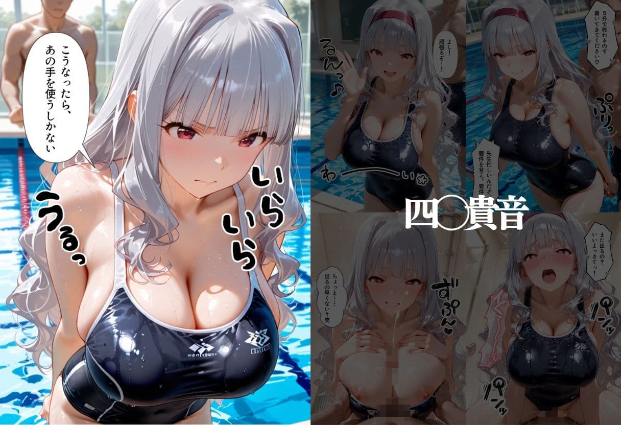 先生！中出ししていいから水泳のテスト合格にして？ ア●ドルマスター編 サンプル2