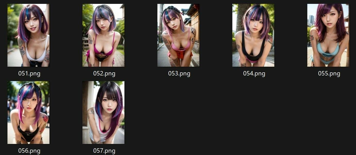 パンク×胸チラのフェチ画像集 サンプル3