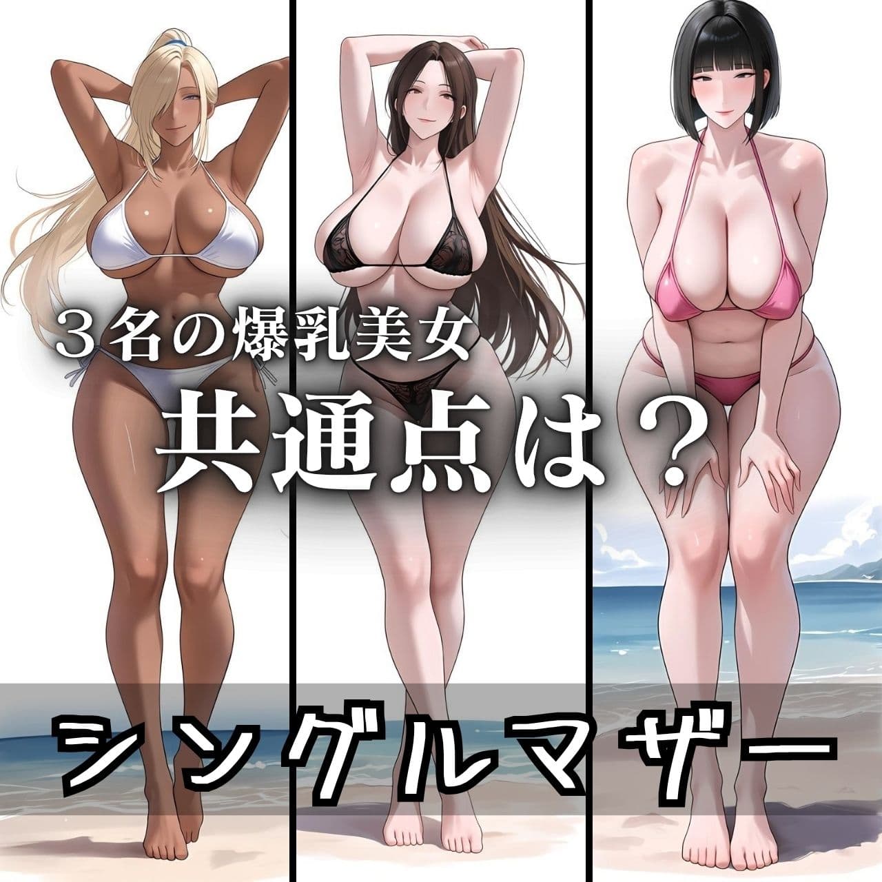 エロビキニ 爆乳シンママ3選 サンプル1
