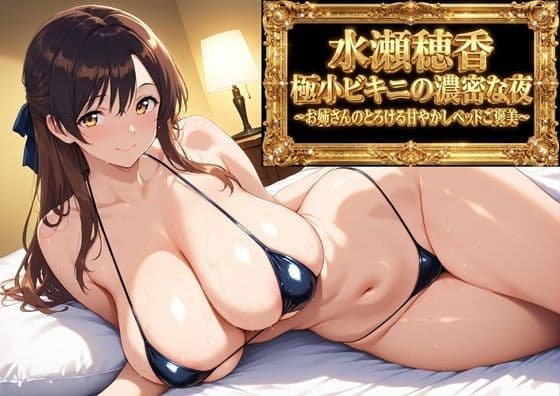 【フルボイスアニメ9分】水瀬穂香 極小ビキニがはだける濃密な夜 〜お姉さんのとろける甘やかしベッドご褒美〜