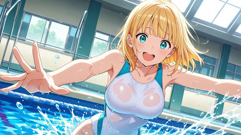 名門女子校の白スク水姉妹が新任水泳コーチに孕ませ調教【4K】 サンプル4