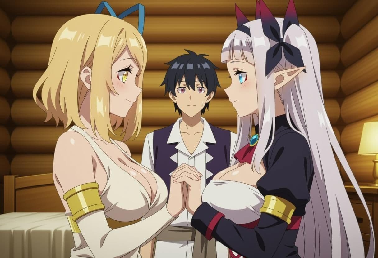【アニメ21枚＋CG166枚】 ティアとルールーシー=ルー〜異世界娘たちの部屋極楽3P〜 サンプル1