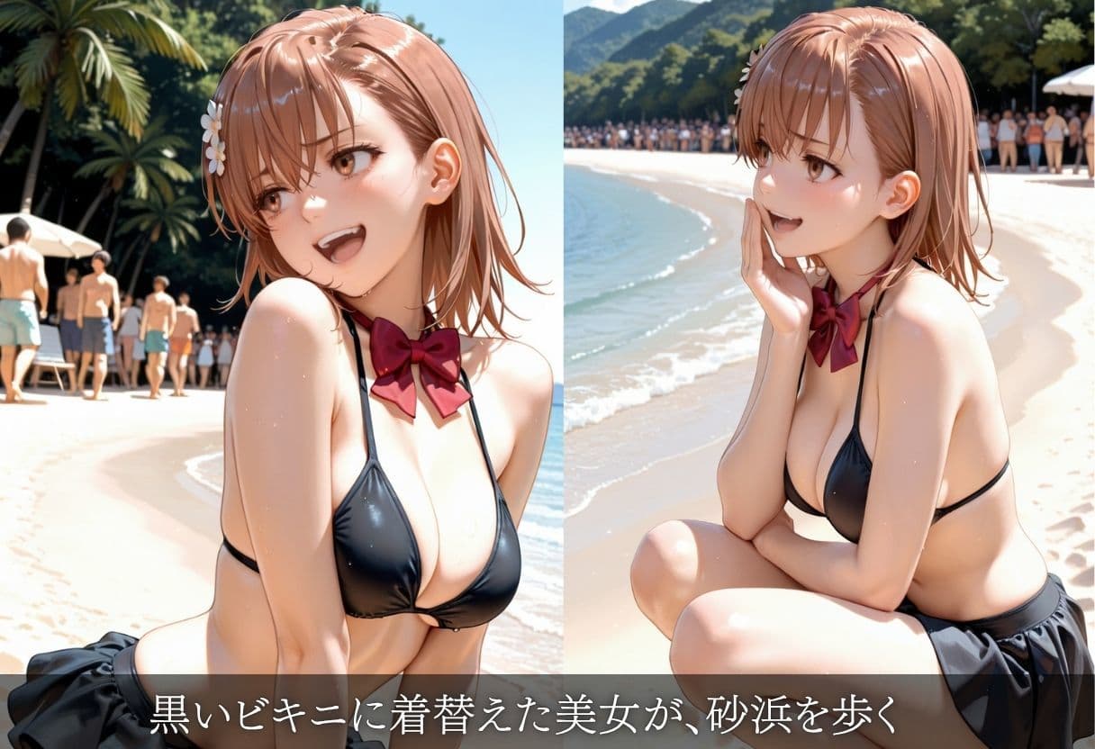 美女がビーチで催●肉便器化 〜羞恥・妊娠・絶望の記録〜 サンプル2