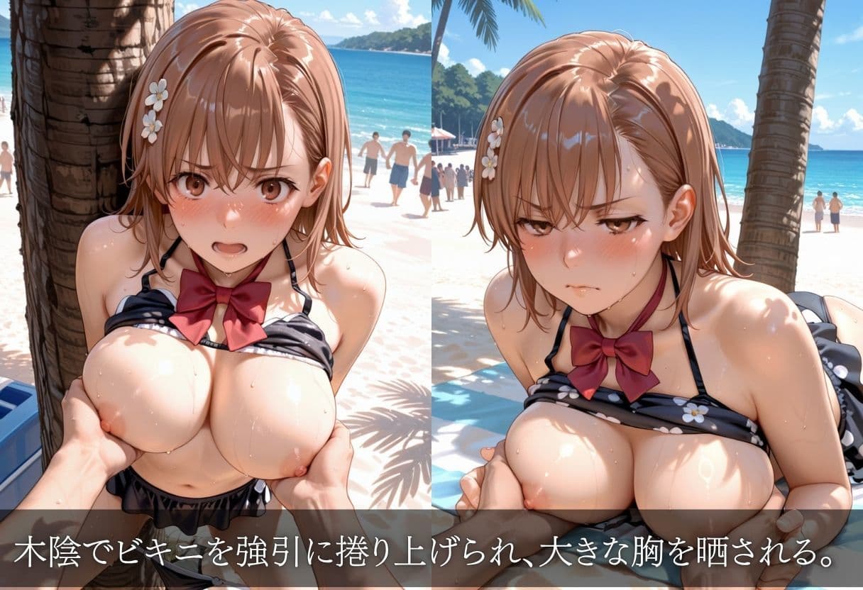 美女がビーチで催●肉便器化 〜羞恥・妊娠・絶望の記録〜 サンプル5