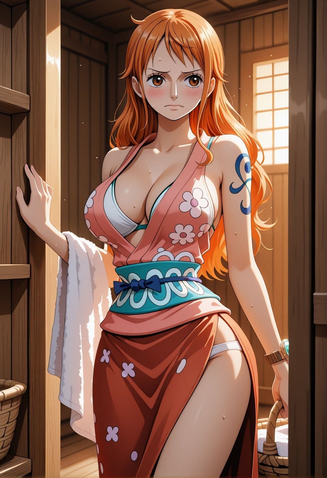 O〇E PI〇CE ナ〇温泉旅館凌●パロディ 巨乳美女が混浴調教セックス中出し290枚 サンプル1